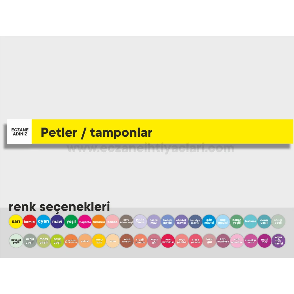 Petler,tamponlar