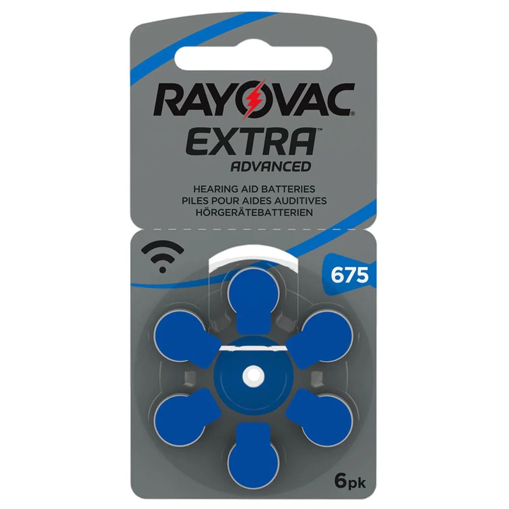 Rayovac 675 Numara İşitme Cihazı Pili 6lı