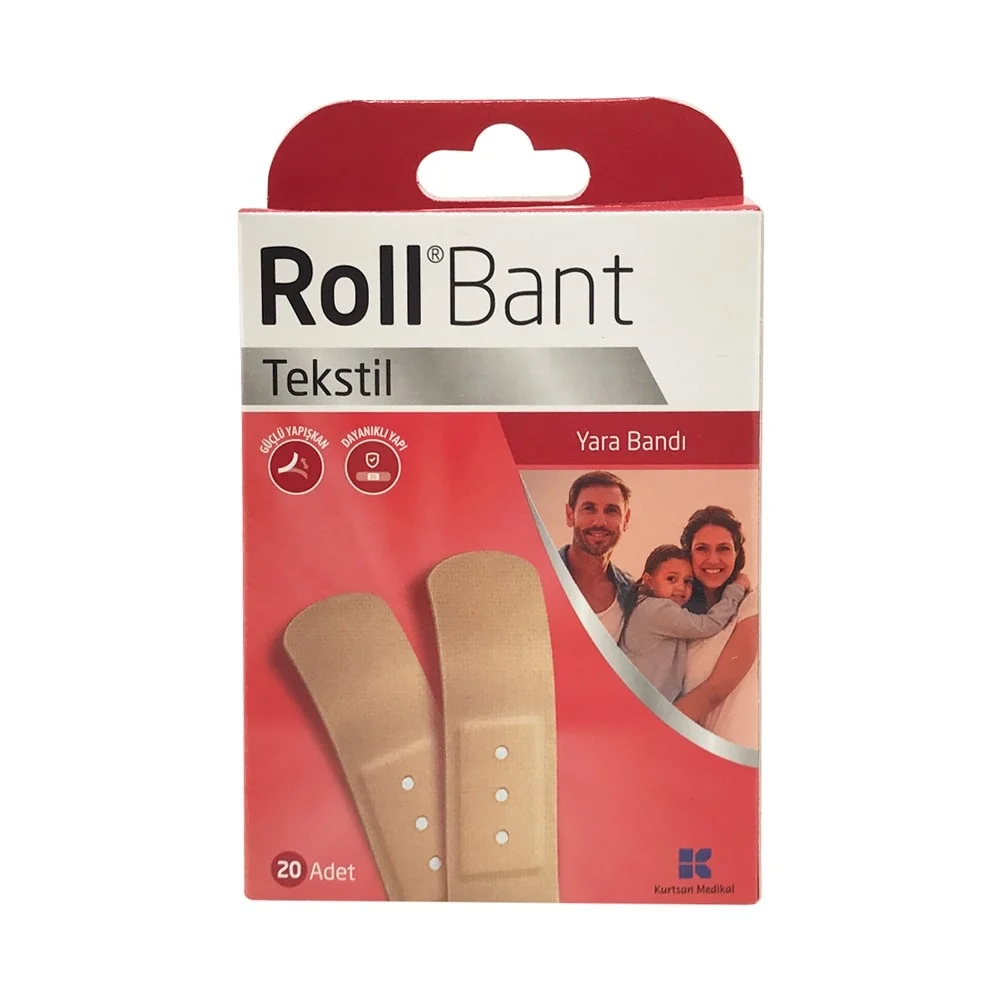 Roll Bant Tekstil Yara Bandı 20li