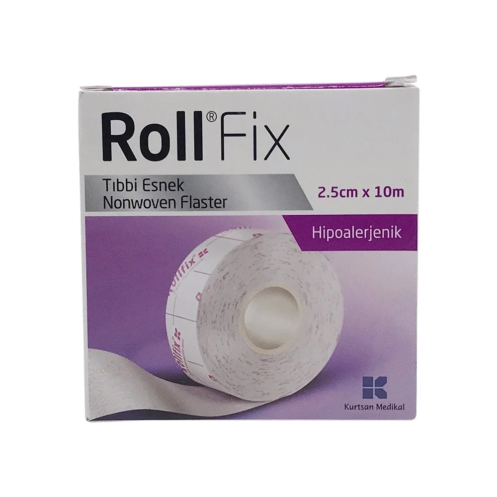 Roll Fix Esnek Nonwoven Tıbbi Flaster 2,5 cm x 10 m
