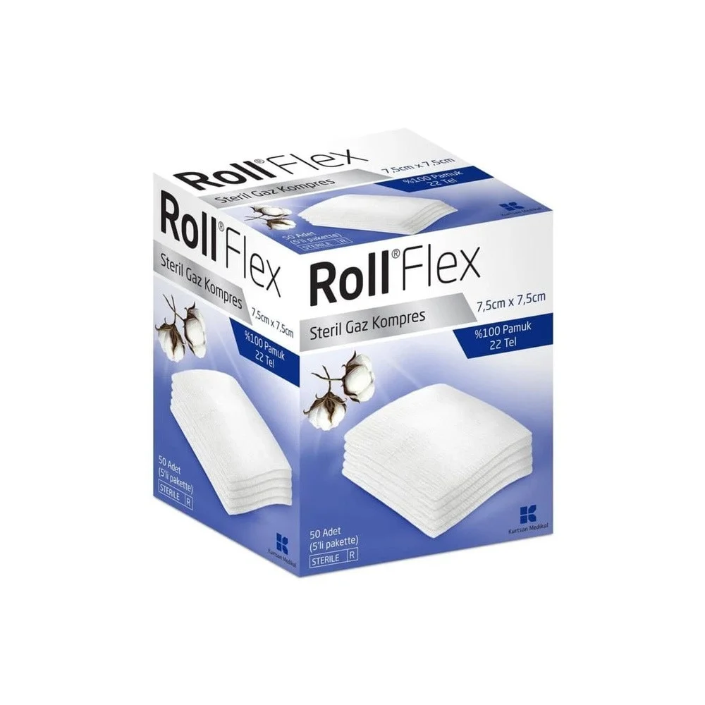 Roll Flex Gaz Kompres 7,5cm x 7,5cm 50li