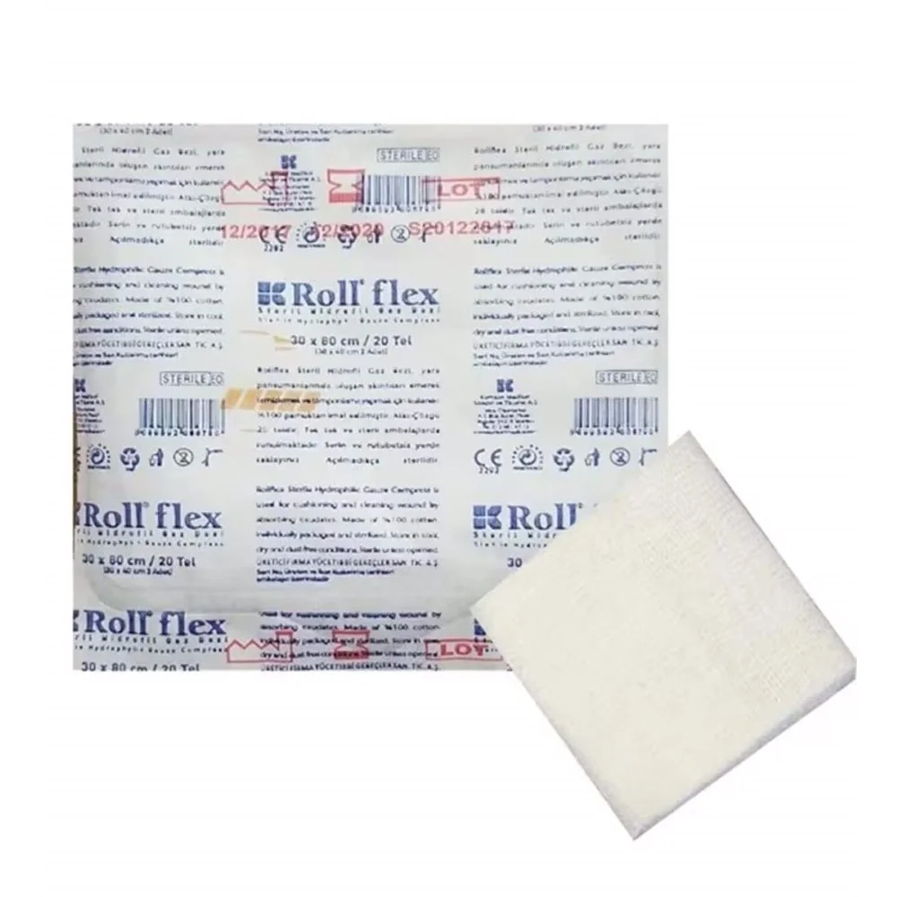 Roll Flex Steril Hidrofil Gazlı Bez 30x80 cm