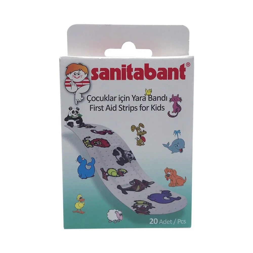 Sanitabant Yara Bandı 20li - Desenli Çocuklar İçin