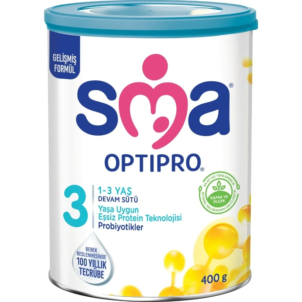 SMA 3 Optipro Probiyotik 1-3 Yaş Devam Sütü 400 gr