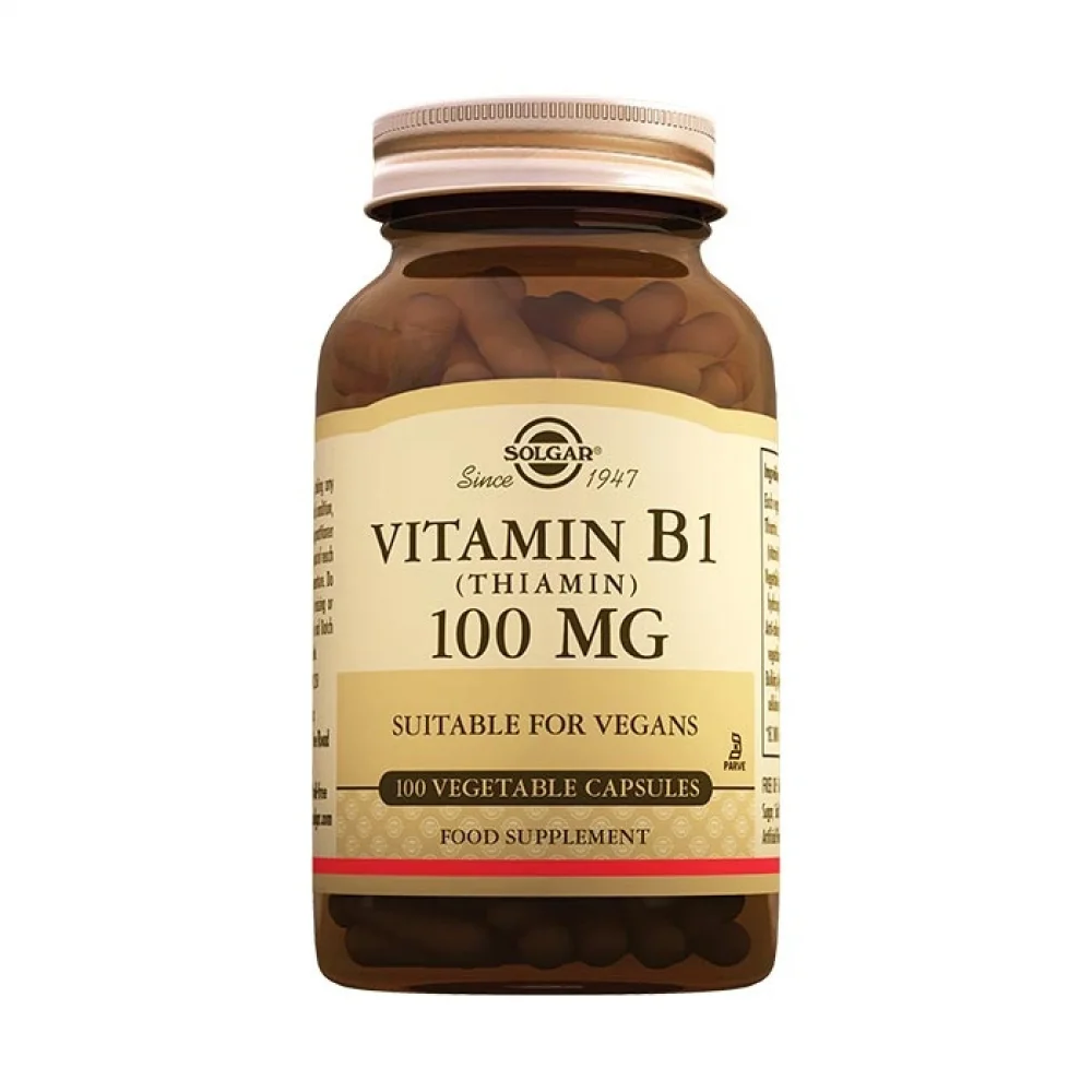 Solgar Vitamin B1 (Thiamin) 100 mg 100 Kapsül