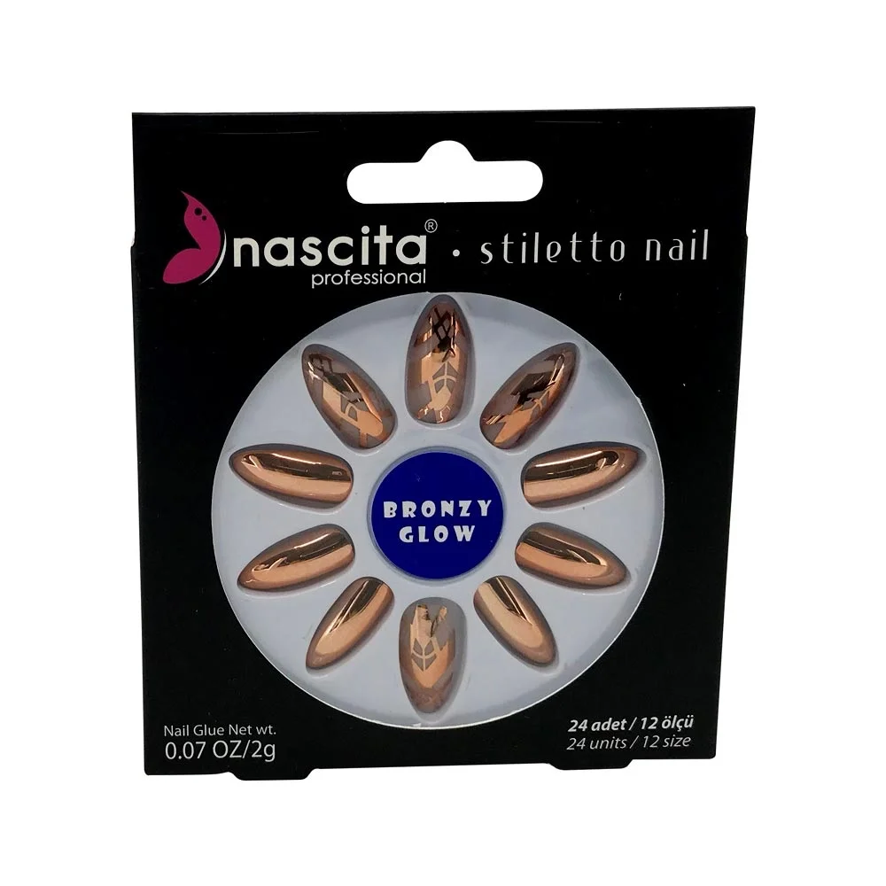 Stiletto Takma Tırnak Metallic No: 29