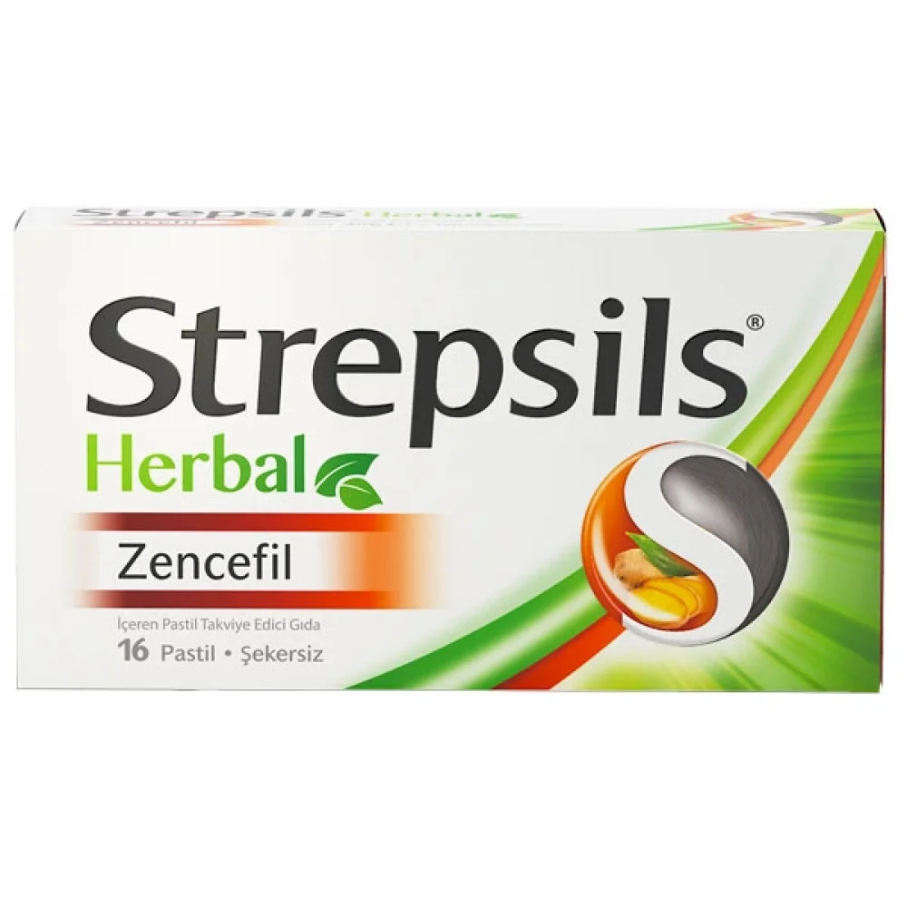 Strepsils Herbal Zencefil Aromalı 16 Pastil