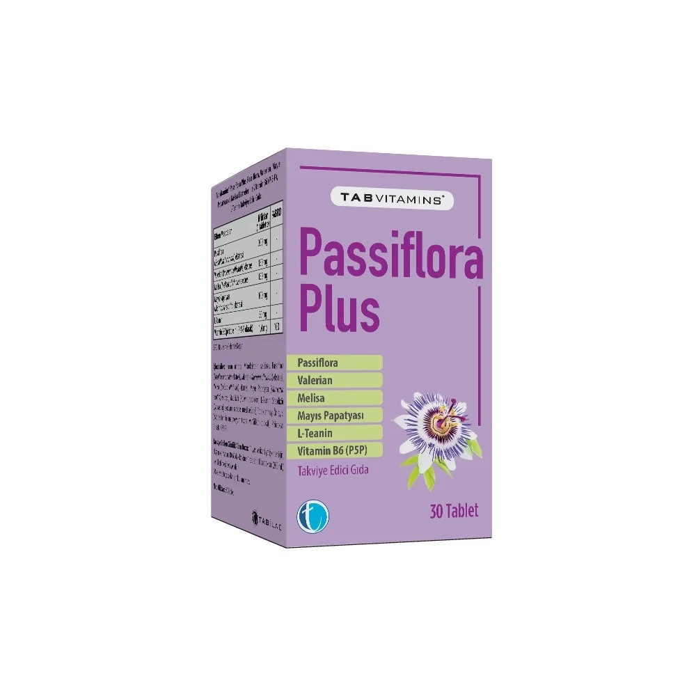 Tabvitamins Passiflora Plus 30 Tablet
