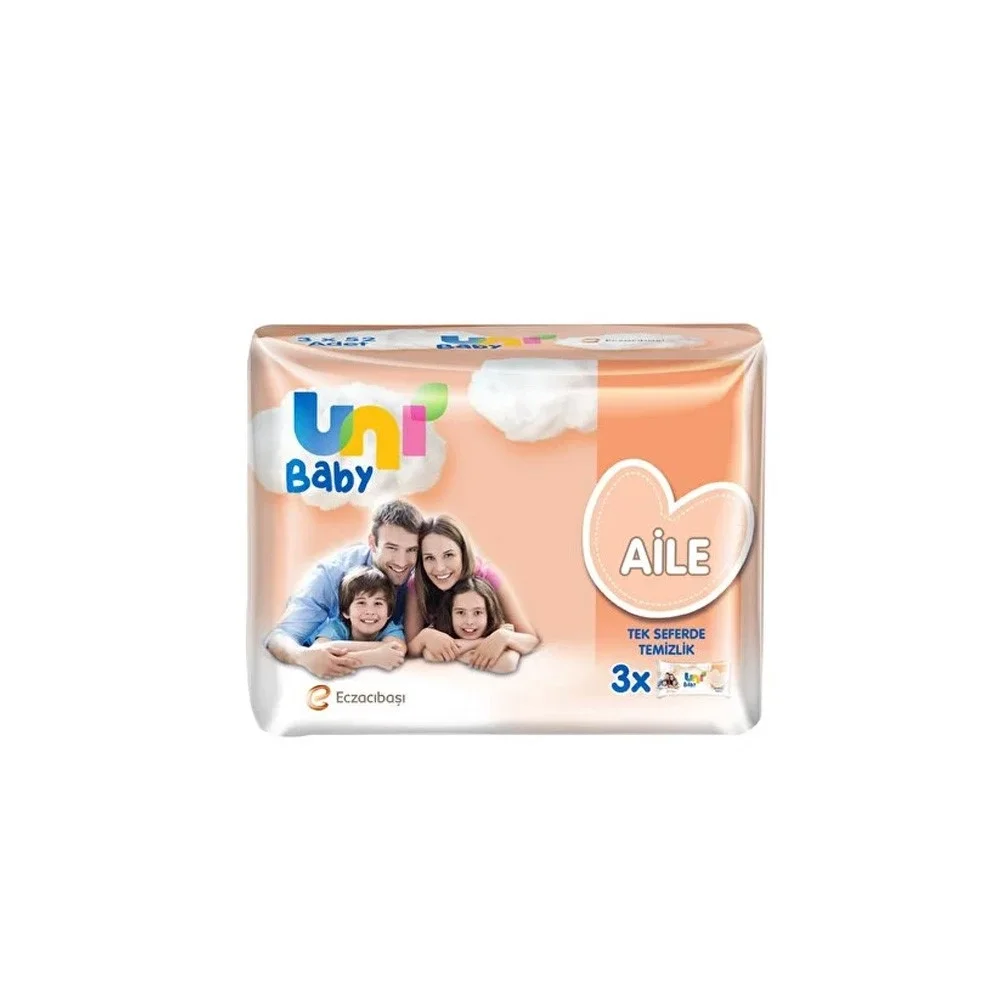 Uni Baby Islak Mendil Aile Paketi 52 Yaprak 3lü