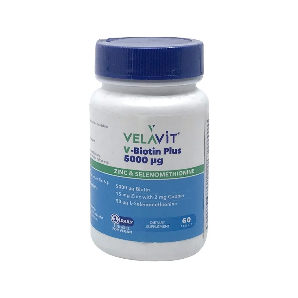 Velavit V-Biotin 5000 mg 60 Tablet