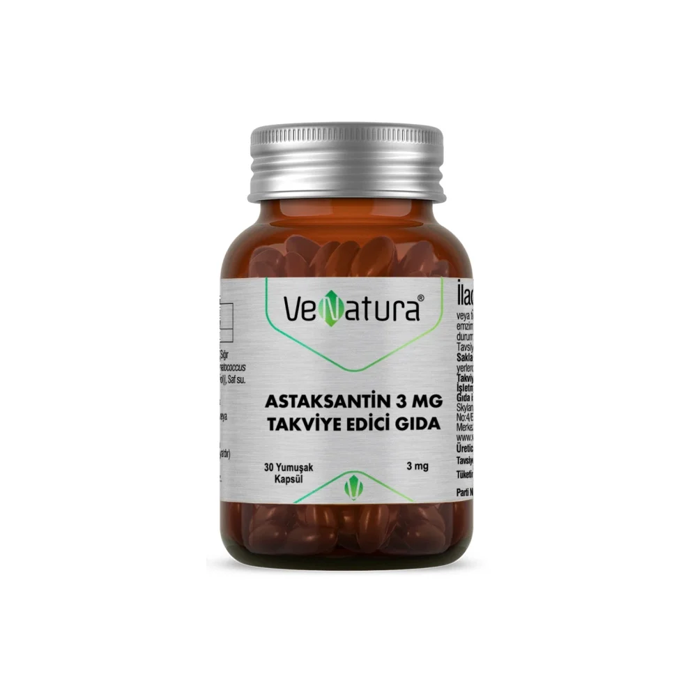 VeNatura Astaksantin 3 mg 30 Kapsül