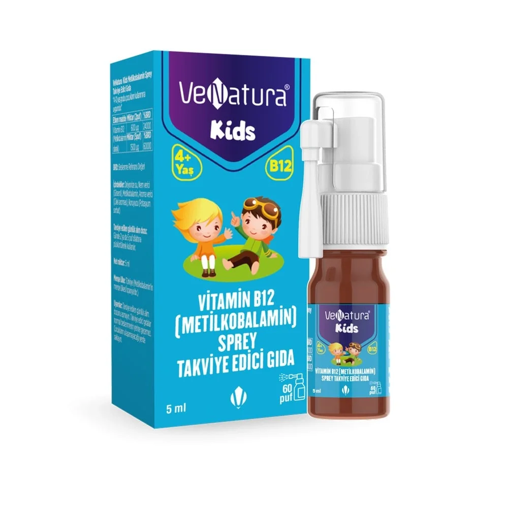 Venatura Kids Metilkobalamin Sprey 5 ml 60 Puff