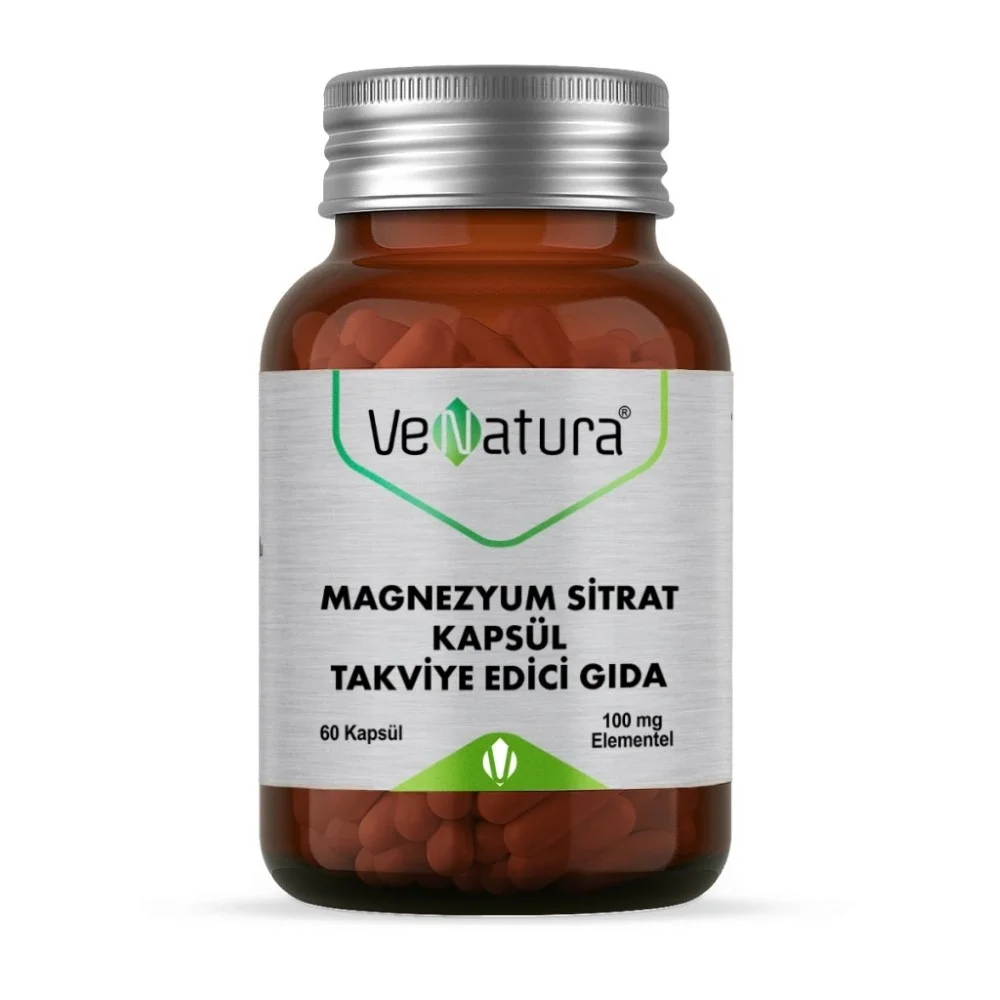 Venatura Magnezyum Sitrat 60 Kapsül