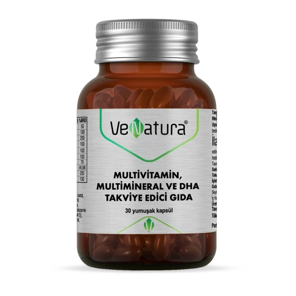 Venatura Multivitamin Multimineral ve DHA 30 Kapsül
