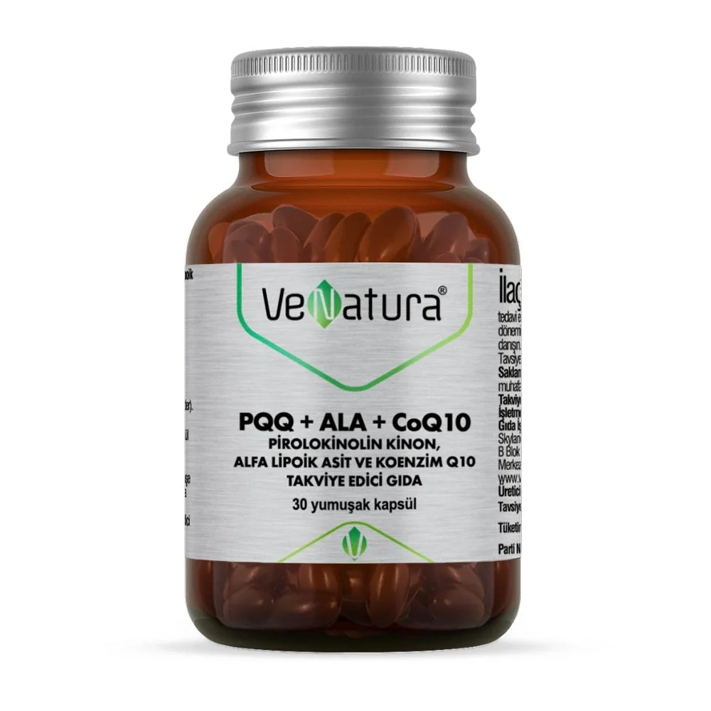 VeNatura PQQ+ALA+KoenzimQ10+Alfa Lipoik Asit 30 Kapsül