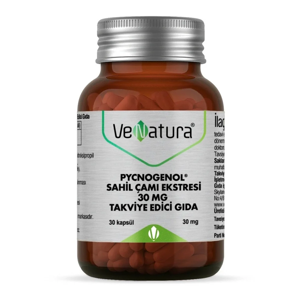 Venatura Pycnogenol Sahil Çamı Ekstresi 30 mg 30 Kapsül