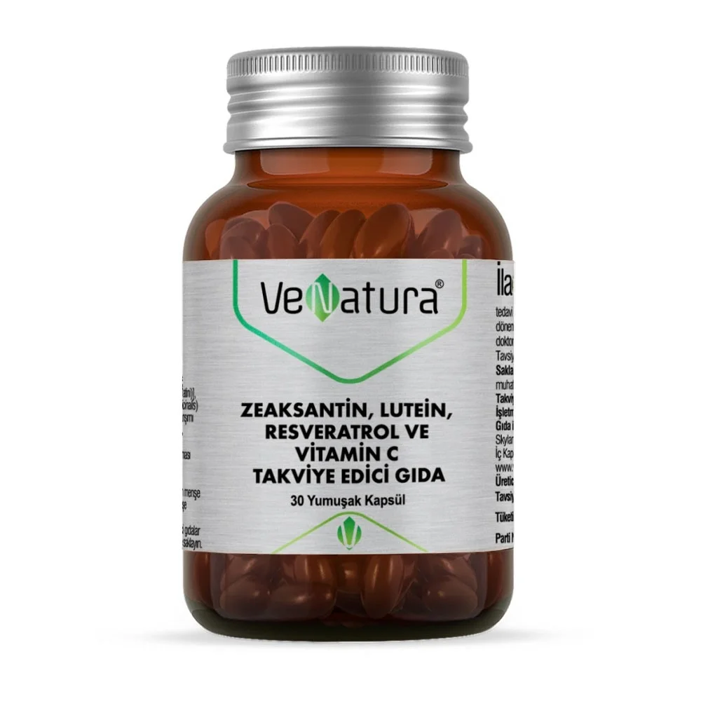 Venatura Zeastaksantin Lutein Resveratrol Vitamin C 30 Kapsül