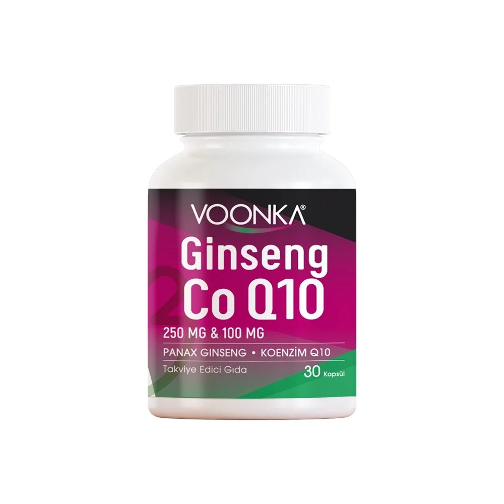 Voonka Ginseng Coenzyme Q10 30 Kapsül