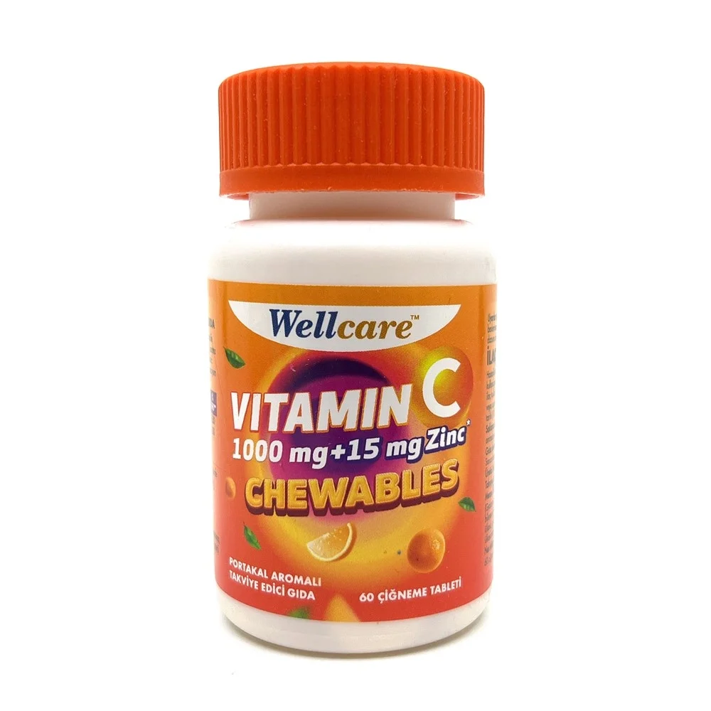 Wellcare Vitamin C 1000Mg + Çinko 15 mg 60 Tablet