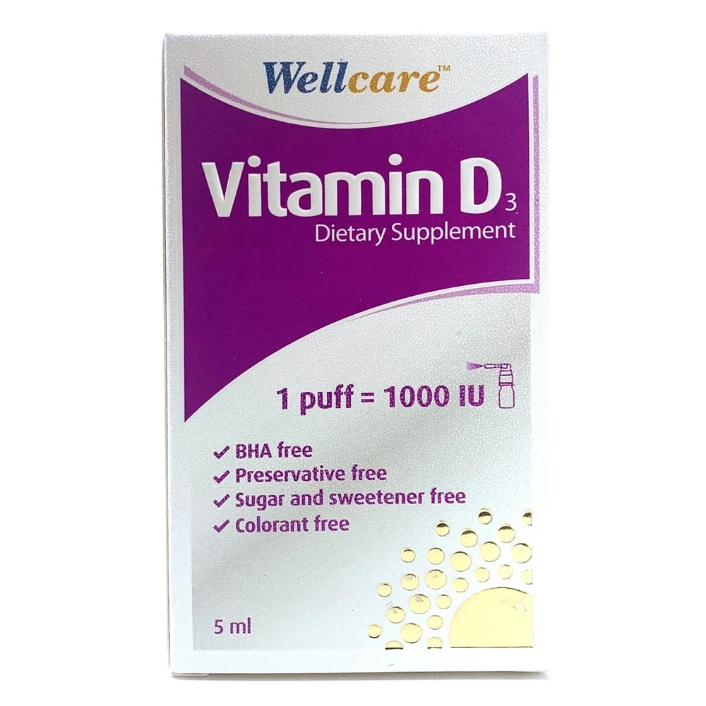 Wellcare Vitamin D3 1000 IU 5 ml