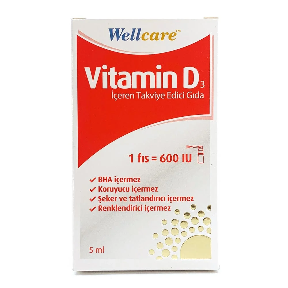 Wellcare Vitamin D3 600 IU 5 ml