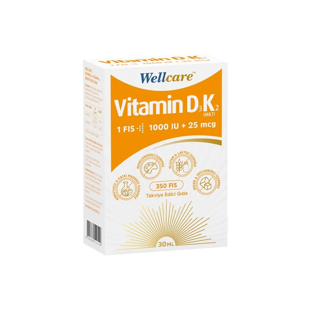 Wellcare Vitamin D3 + K2 30 ml