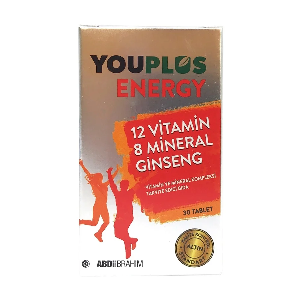 Youplus Energy 12 Vitamin 8 Minarel Ginseng 30 Tablet