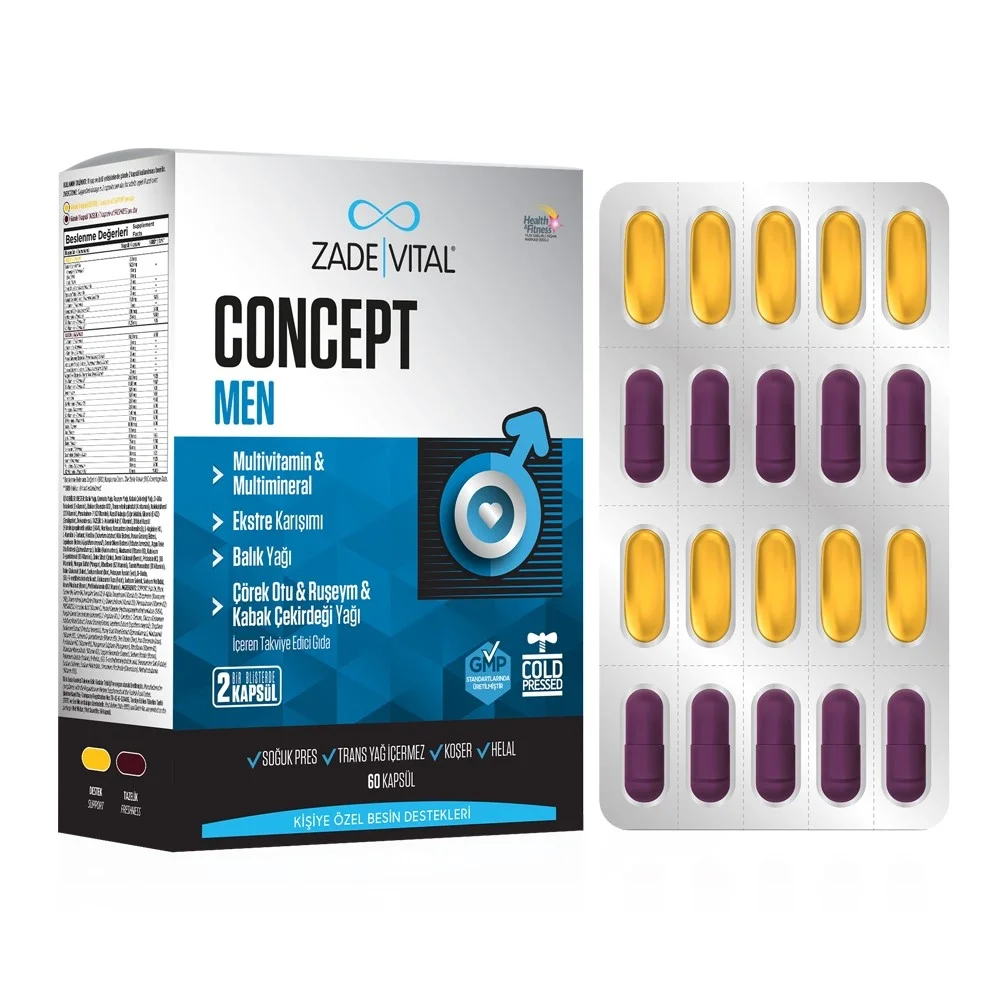 Zade Vital Concept Men 60 Kapsül