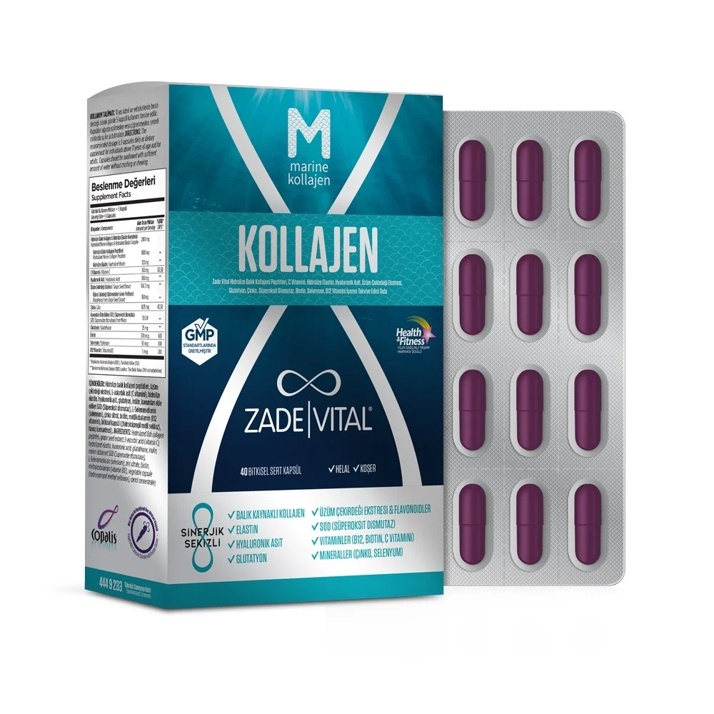 Zade Vital Marine Collagen 40 Kapsül