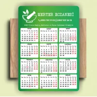 14x10 cm Eczanenize Özel 2026 Takvimli Magnet 1000 adet No:3