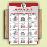 14x10 cm Eczanenize Özel 2026 Takvimli Magnet 1000 adet No:1