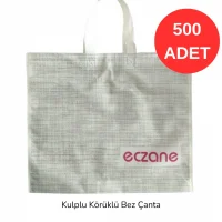 40x34x7cm Kulplu Körüklü Yeni Hasır Desenli Bez Torba 500 adet