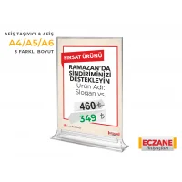 Ramazan Sindirim Destek Kampanya Afişi + Pleksi Afiş Taşıyıcı