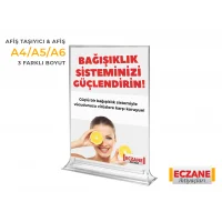 Bağışıklık Sistemi Destek Afişi + Pleksi Afiş Taşıyıcı