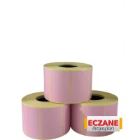 İlaç Tarif Etiketi (12.000 Adet) 40mm X 60mm Pembe Zemin Etiket