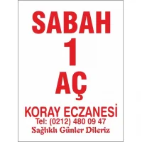 Eczane Etiketi Kod1 Beyaz