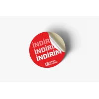 Eczanenize Özel 100 adet 4x4cm İndirim Etiketi