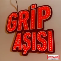 Grip Aşısı Led Tabela