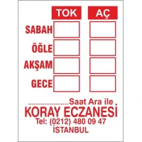 Kod8 Eczane Doz Etiketi