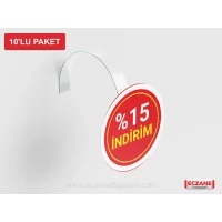 Wobbler %15 indirim ( 10lu Paket )