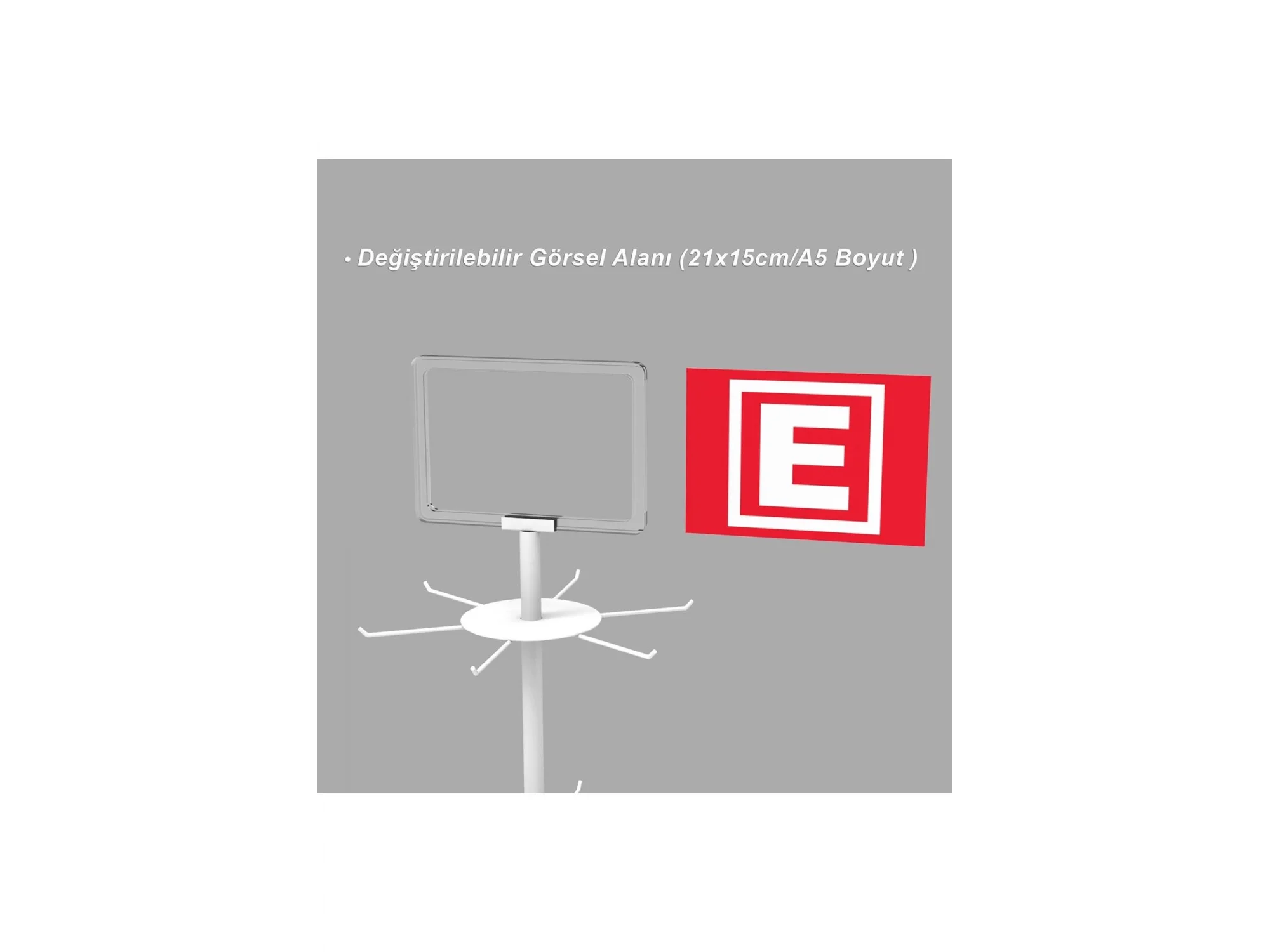 2 Katlı Banko üstü Stand