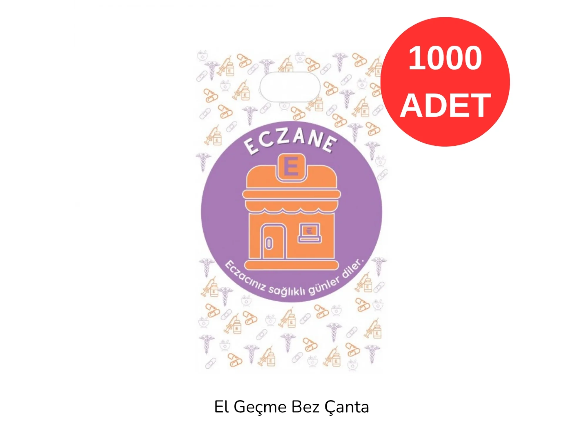 22.5x32 cm Küçük Boy Özel El Geçme Bez Torba 1000 adet