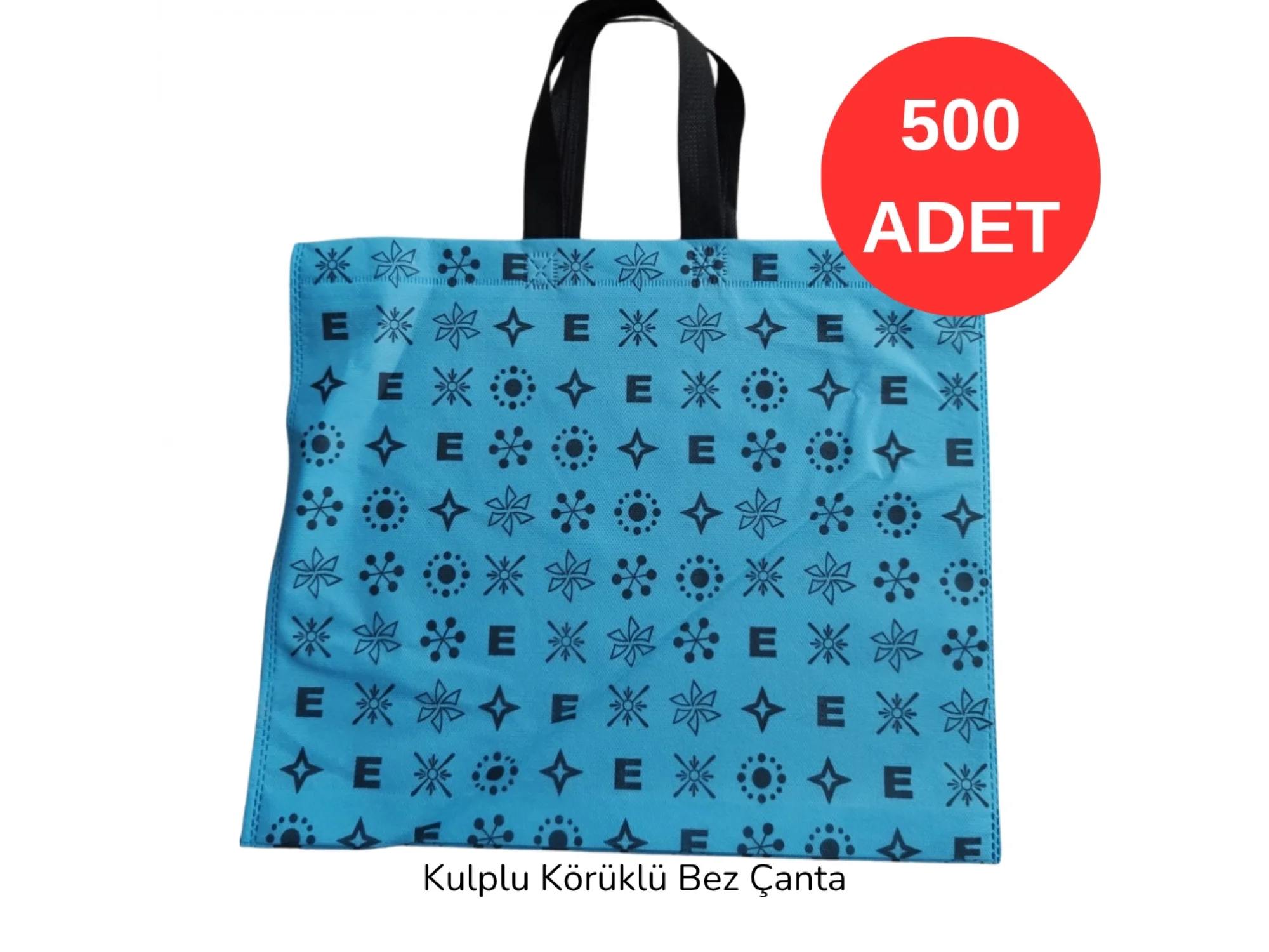 40x34x7cm Kulplu Körüklü Louis Bez Torba 500 adet