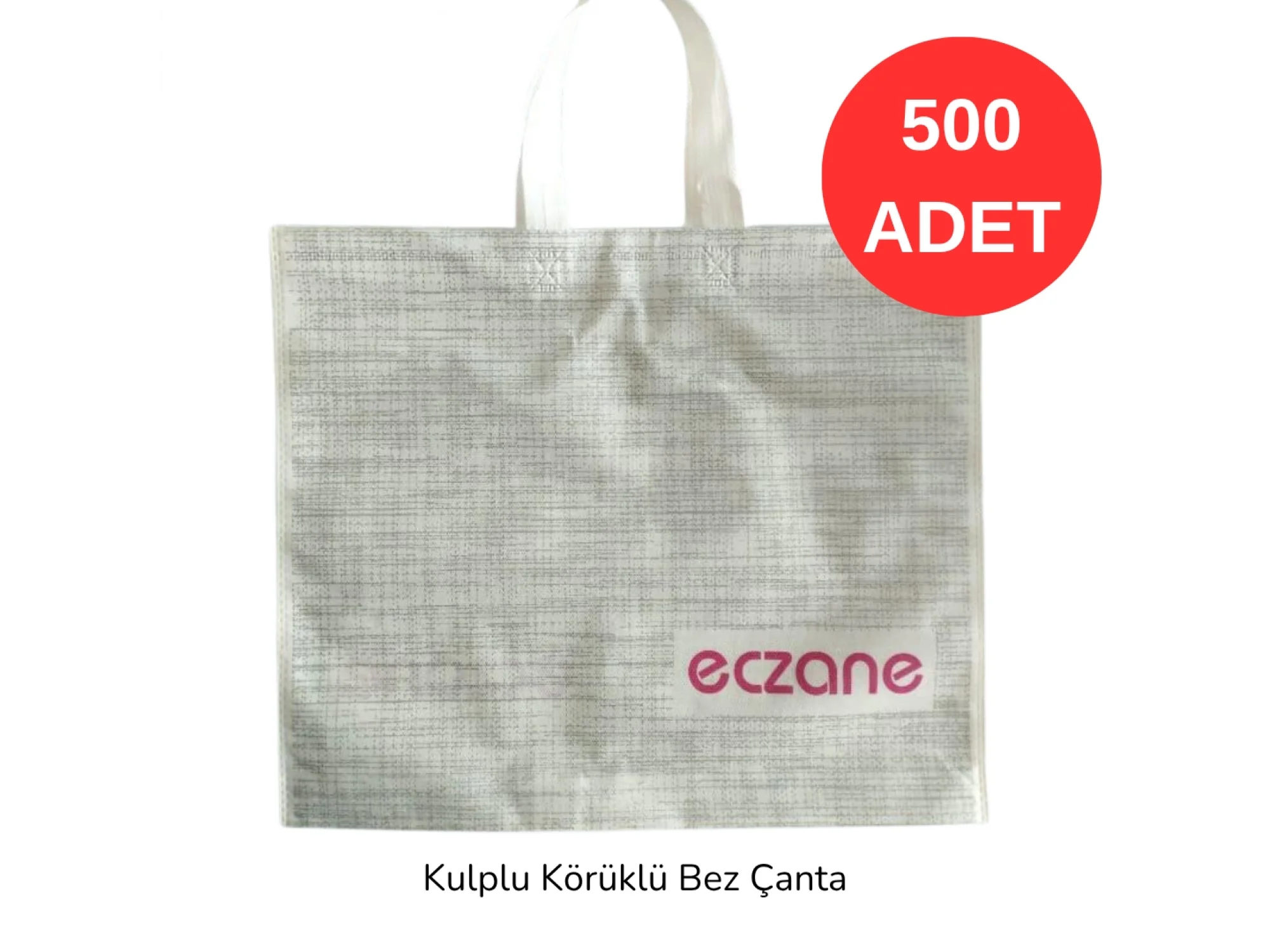 40x34x7cm Kulplu Körüklü Yeni Hasır Desenli Bez Torba 500 adet