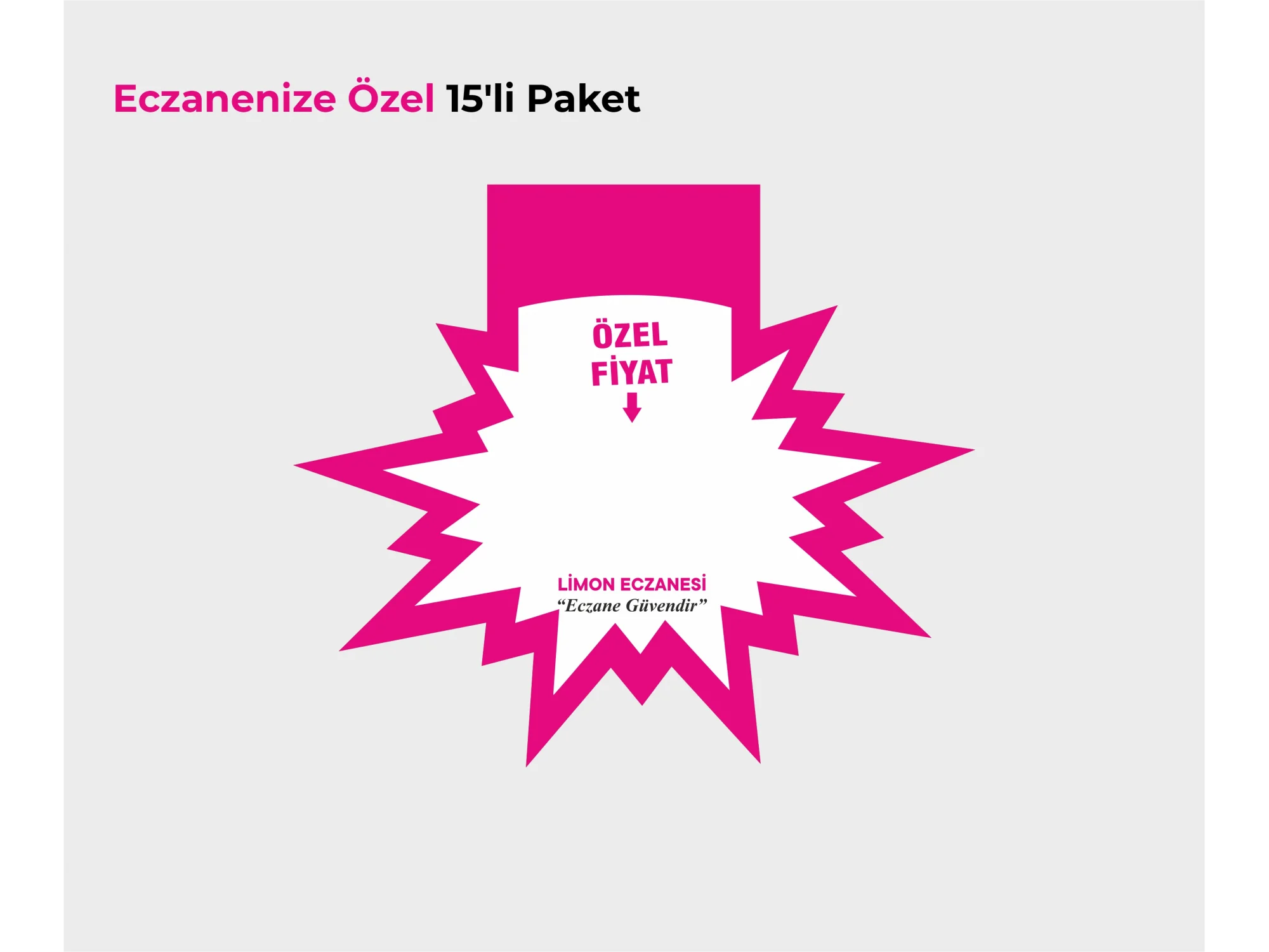 Eczanenize Özel Raf Önü Yıldız Magenta 15 Adet