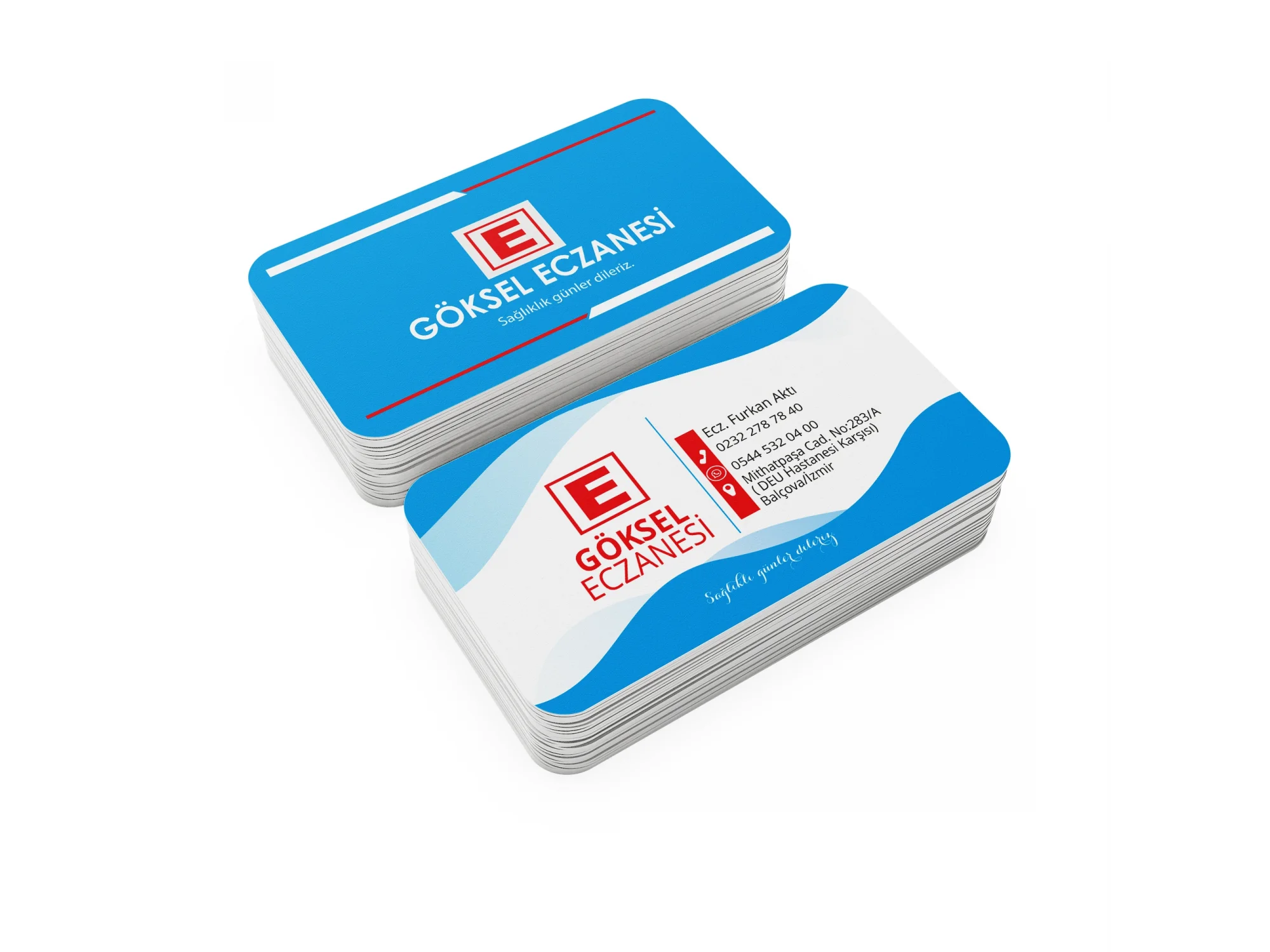 Kalın Gramajlı Eczane Kartvizit No:121
