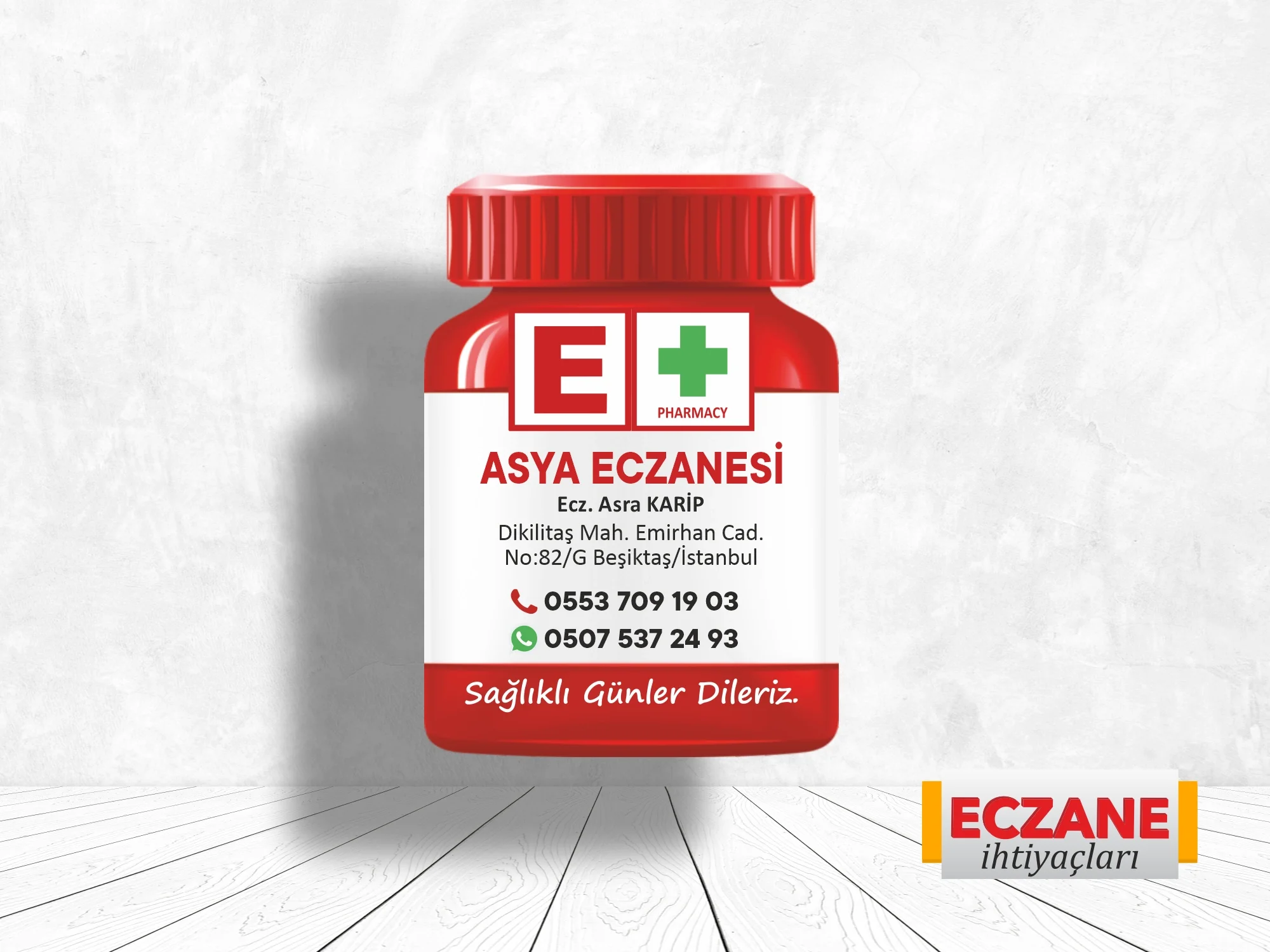 İlaç Şişesi Magnet No:1 - 1000 Adet