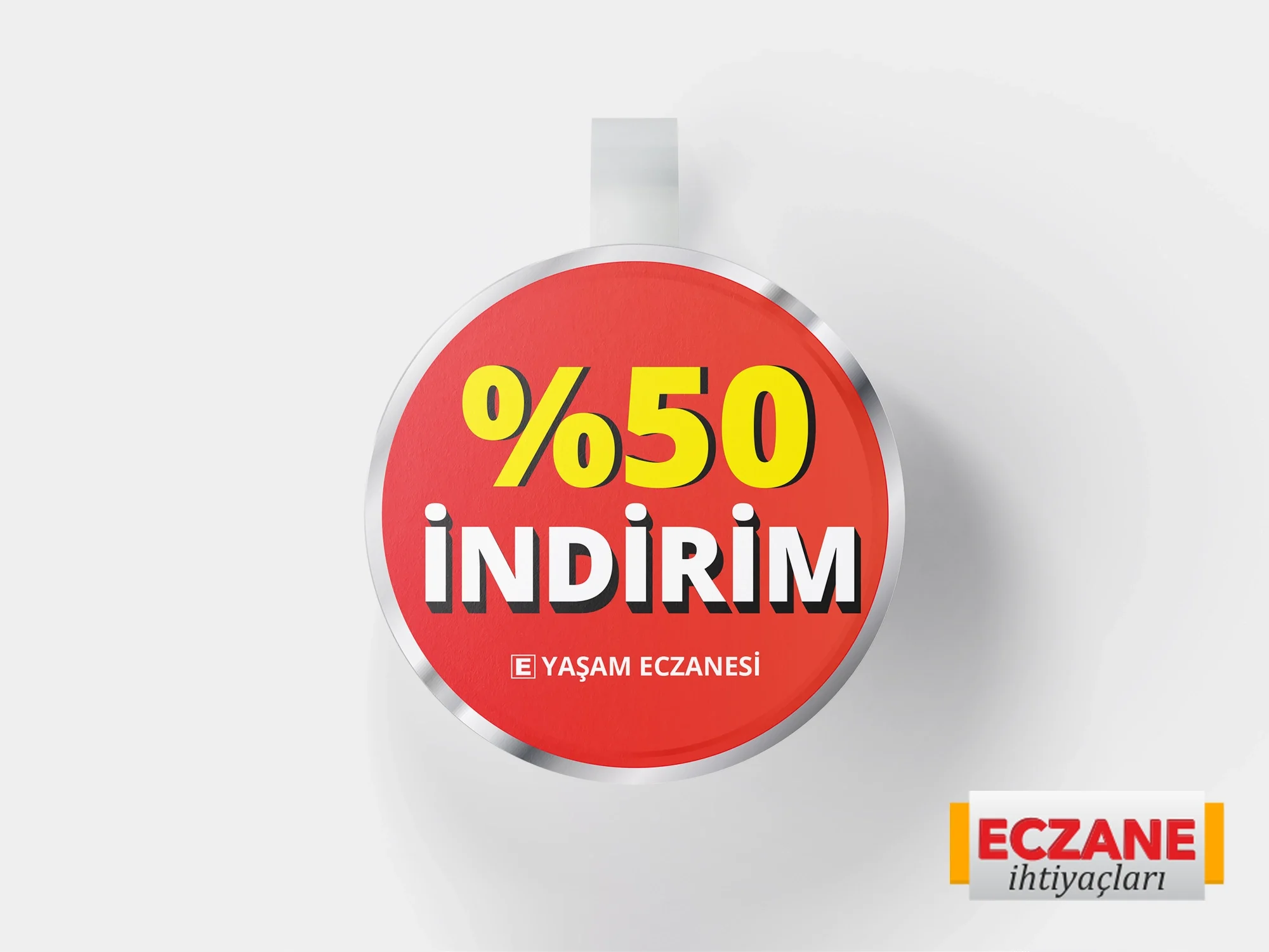 Eczanenize Özel - %50 İndirim Wobbler 10Lu Paket