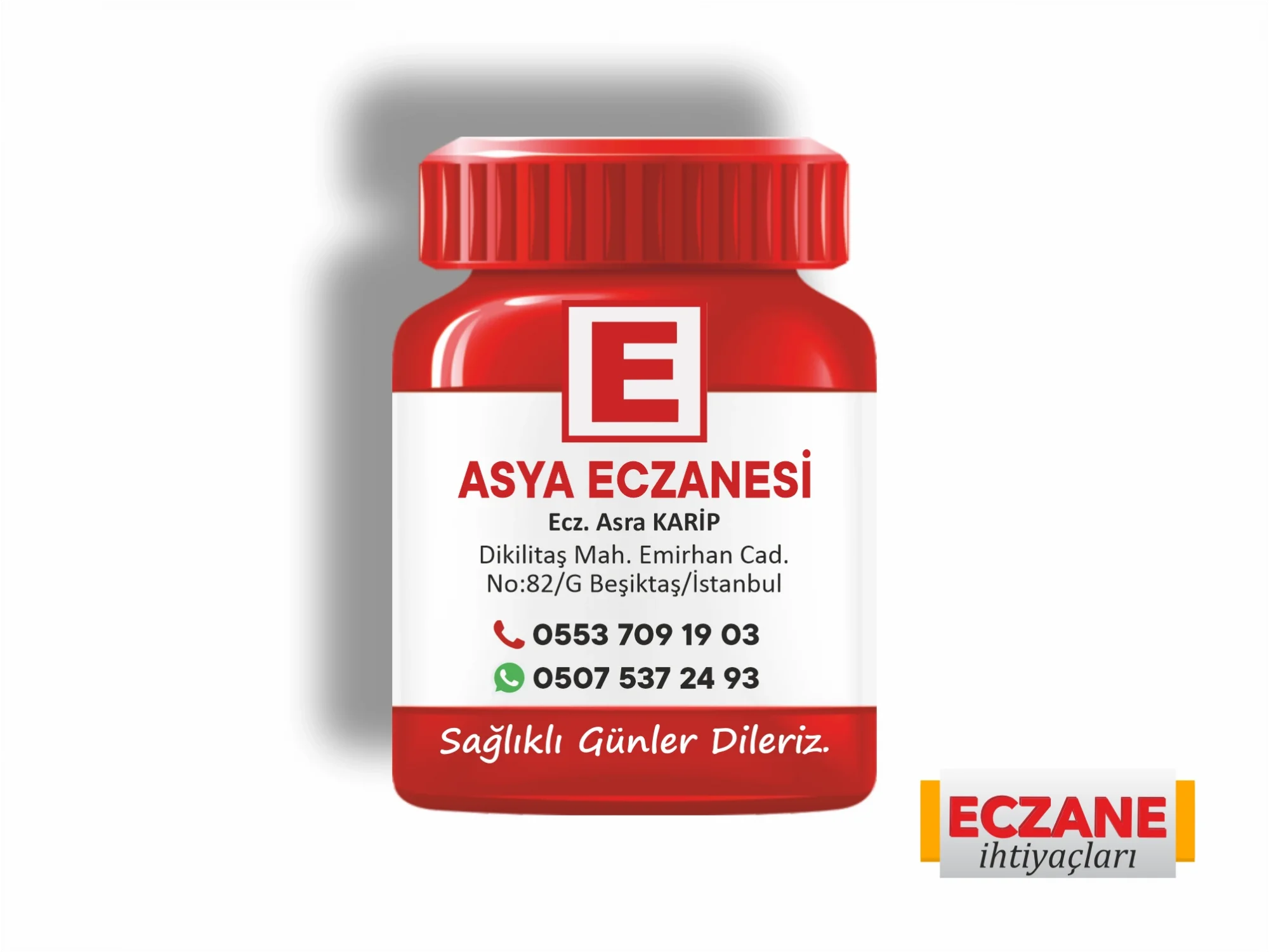 İlaç Şişesi Magnet No:2 - 1000 Adet