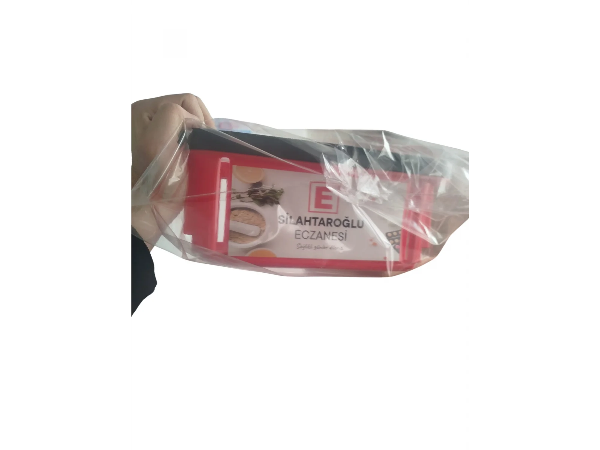 Kırmızı Küçük Eczane Alışveriş Sepeti - 7LT 5 Adet